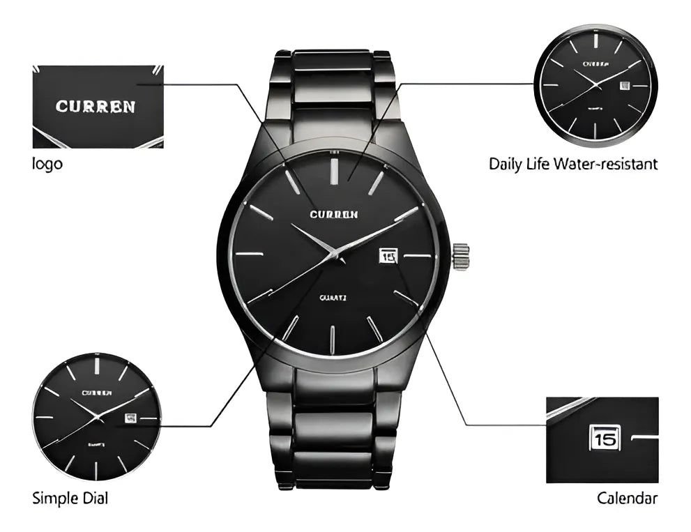 Reloj curren Negro