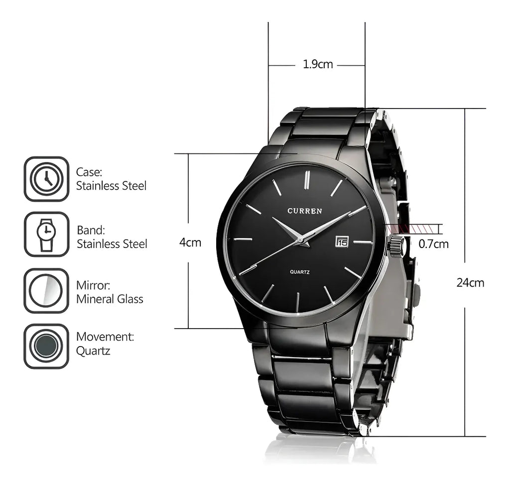 Reloj curren Negro