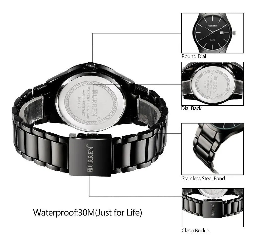Reloj curren Negro
