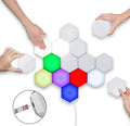 Lampara hexagonal Rgb tactil