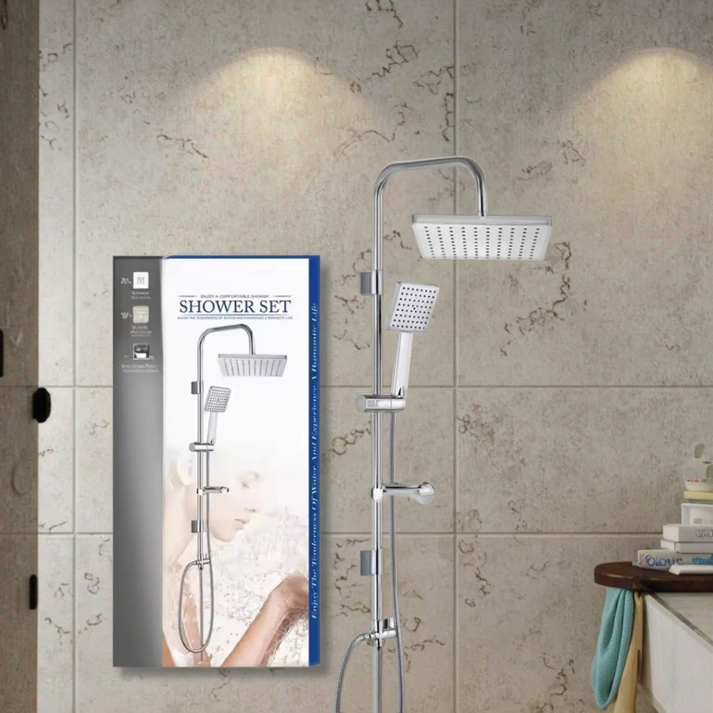 Cabezal de ducha lluvia cuadrado acero inoxidable