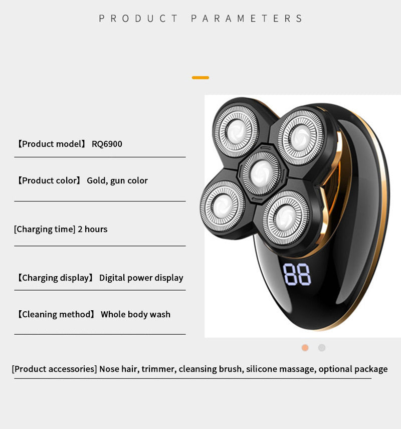 Afeitadora Eléctrica 5 Cabezas para Hombre