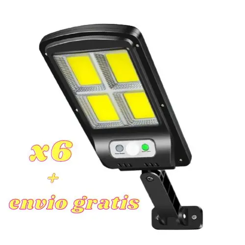 Foco solar x6 + envio gratis