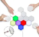 Lampara hexagonal Rgb tactil