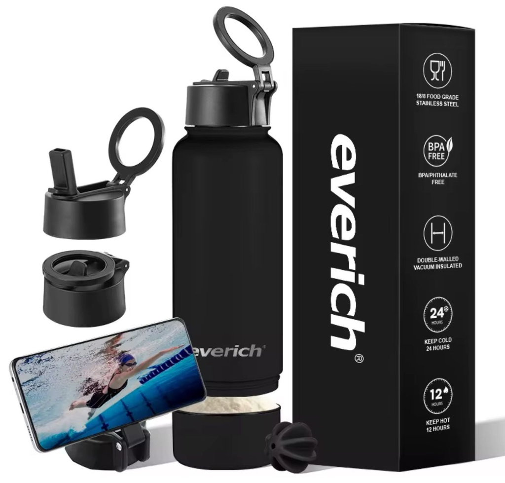 Botella con soporte magnetico