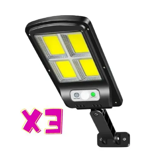 3 Focos solares Led